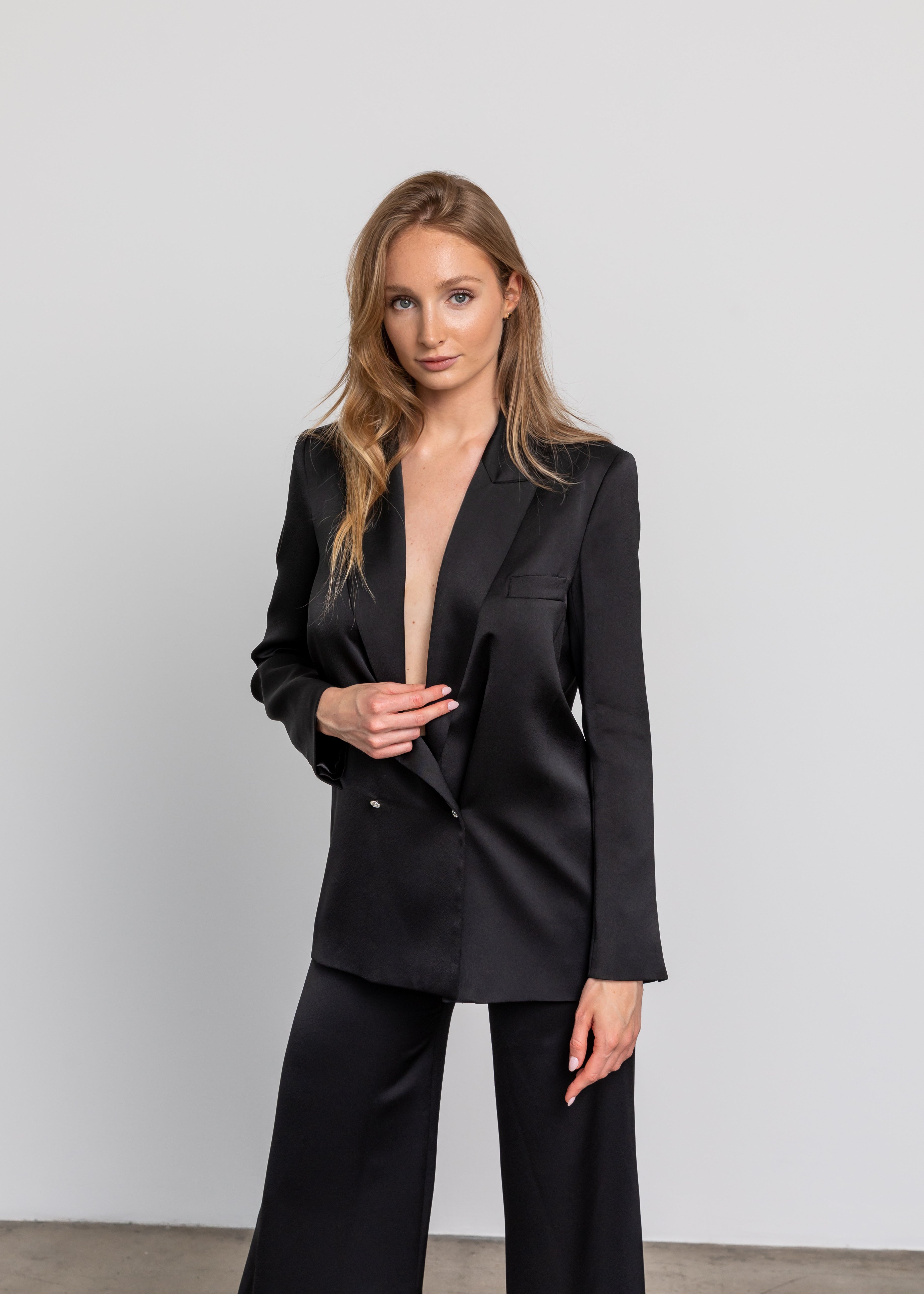 Black Boa Blazer