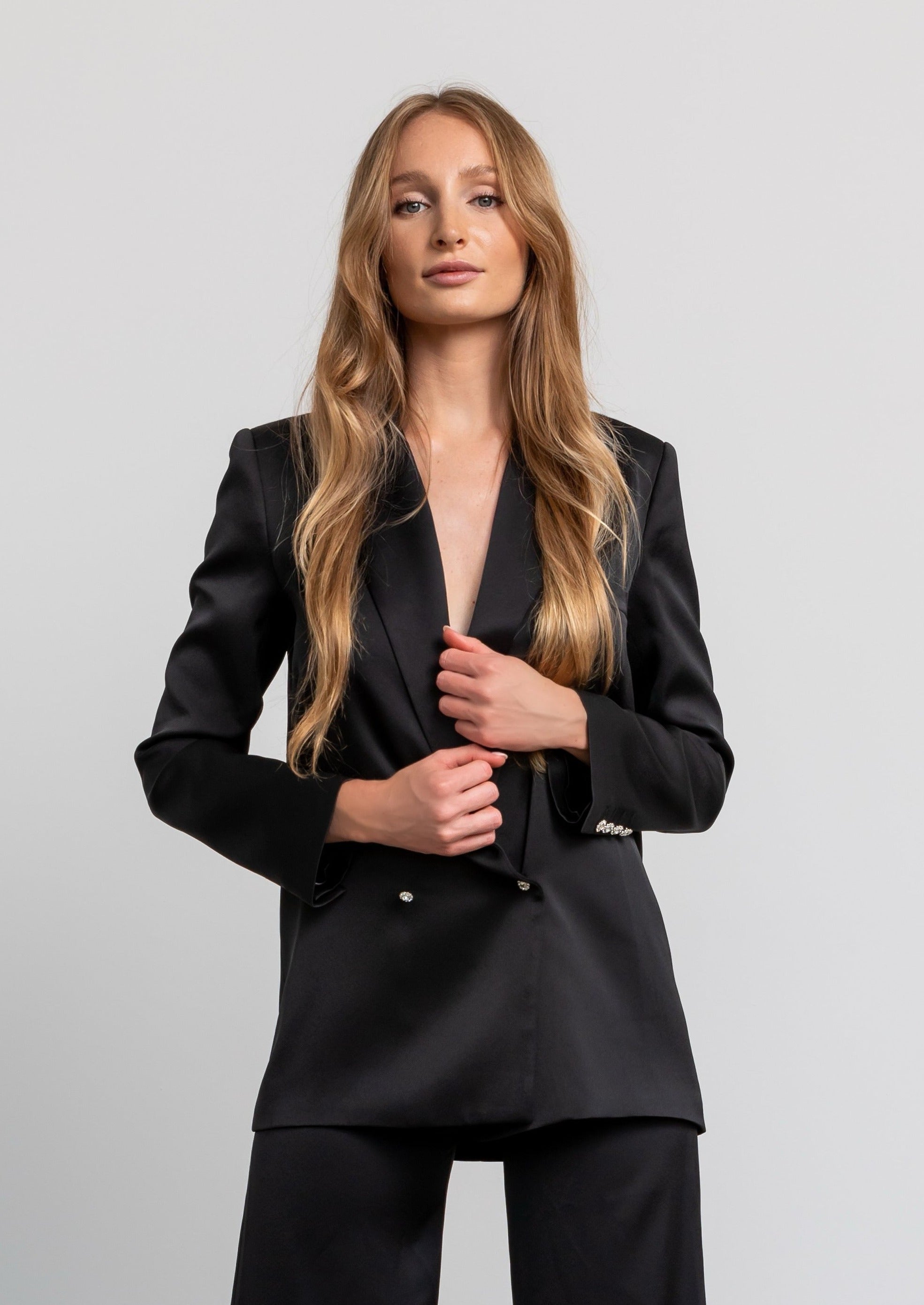 Black Boa Blazer