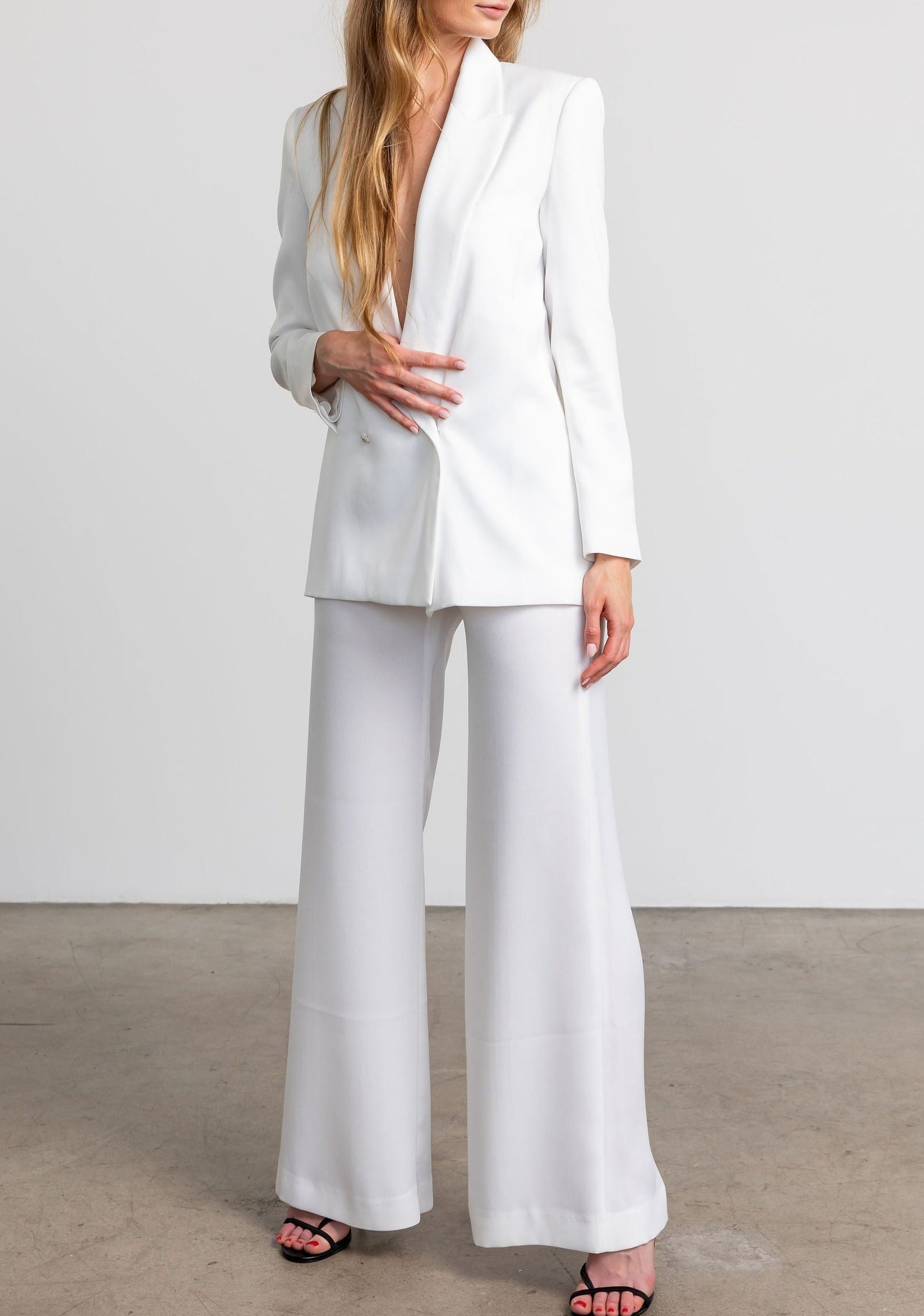 White Wild Trousers